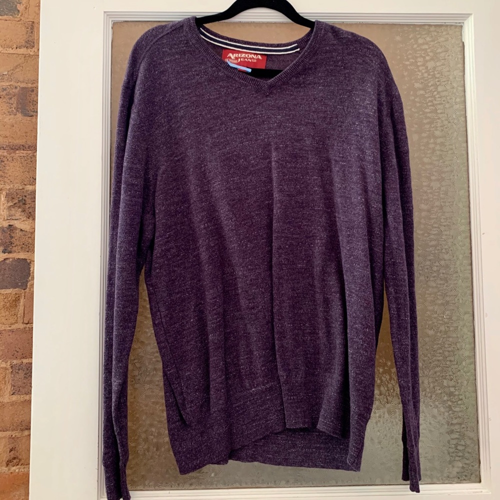 Arizona purple v neck sweater